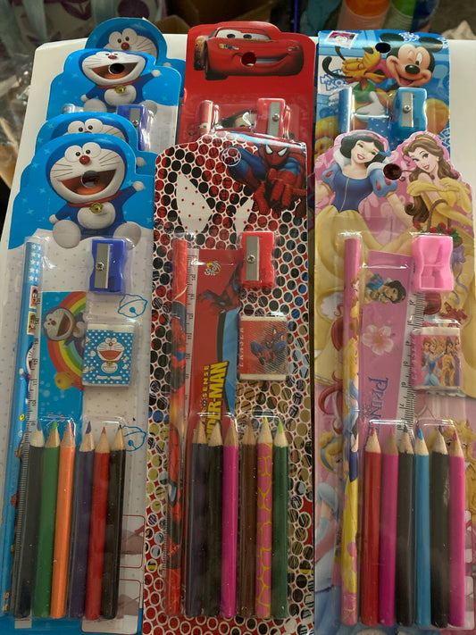 10 Pc. Kids Pencil Set Featuring characters
